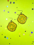 Pickle Chip Statement Earrings
