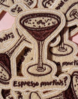 "Espresso Martini?" Iron On Patch