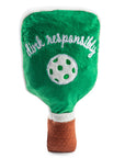 Green Stripe Pickleball Paddle Dog Toy