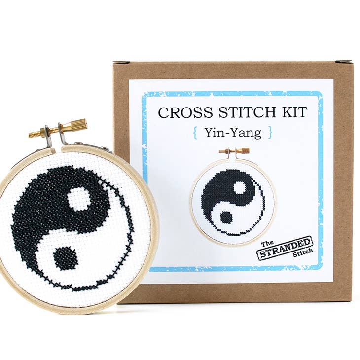 Yin-Yang DIY Mini Cross Stitch Kit