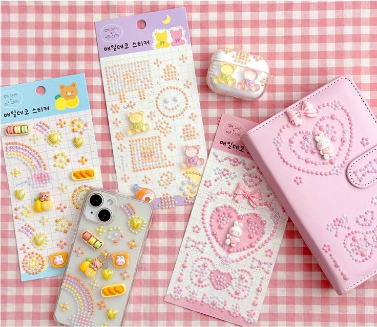 Everyday 3D Epoxy Deco Stickers– Cute Jelly Bead Style