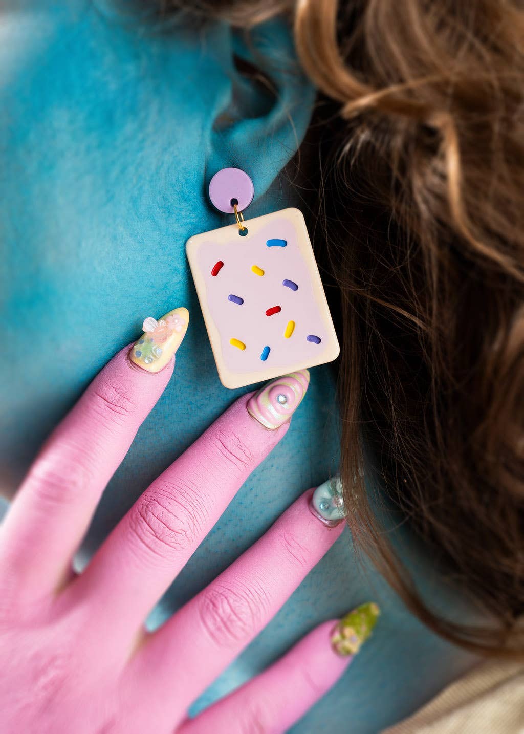 Pastel Sprinkle Tart Earrings