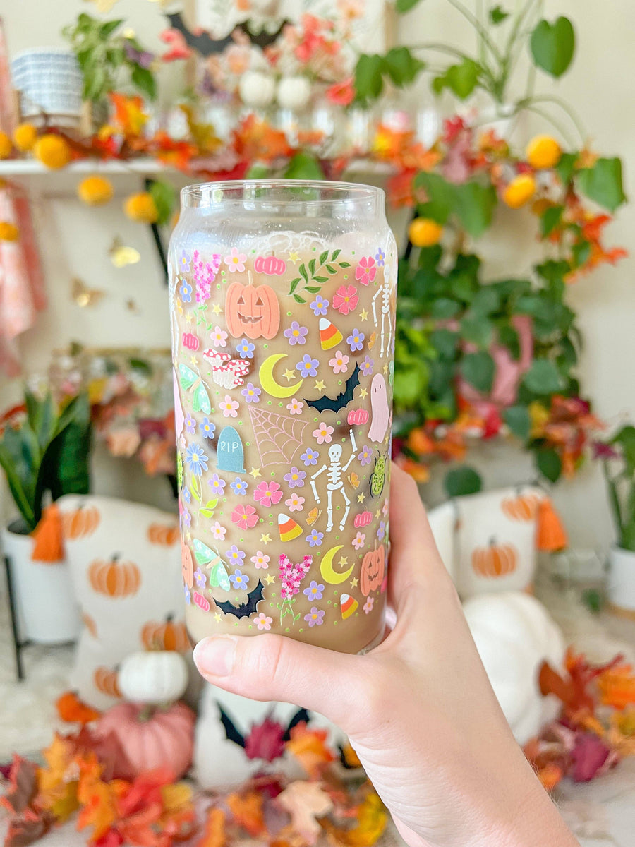 20oz Colorful Halloween Glass