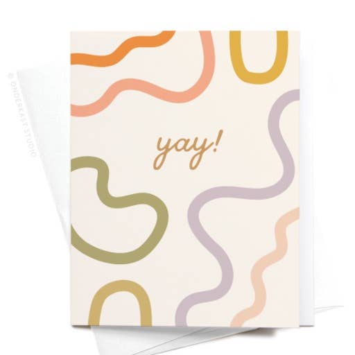 Yay Squiggles Greeting Card