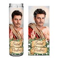 Saint Pedro Pascal Celebrity Prayer Candle - 8" white