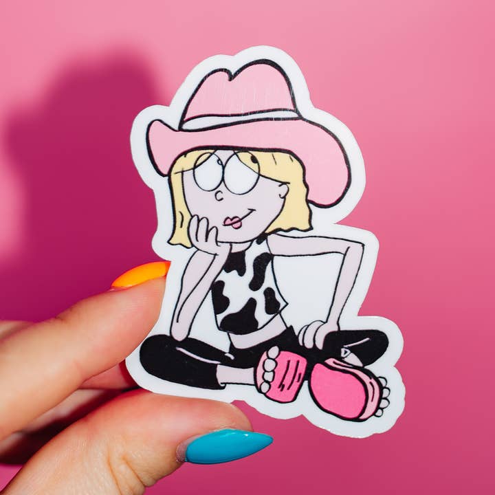 Cowgirl Lizzie Mcguire Sticker