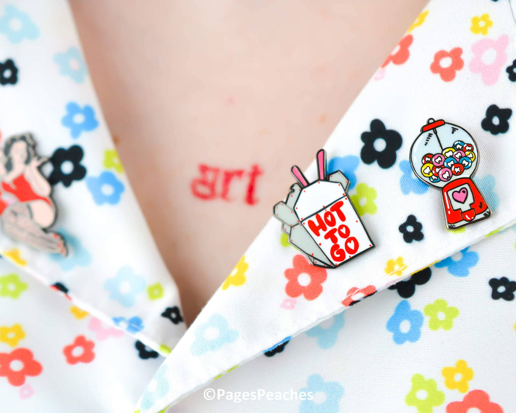 Mini Hard Enamel Hot To Go Pin