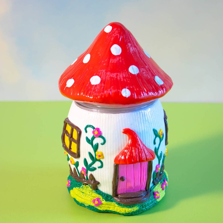 Mushroom House Stash Jar