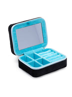Velvet Notebook Jewelry Zip Case