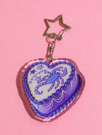 Scorpio Glitter Horoscope Cake Keychain