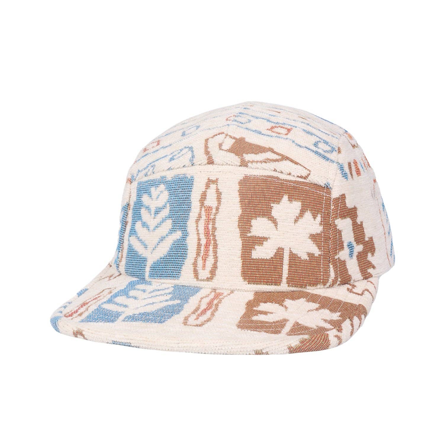 Nature Jacquard 5-Panel Hat | Outdoor Pattern Camp Cap | HatPhile