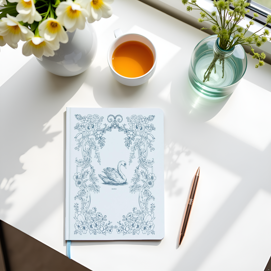 Blue Swan Journal, Hardcover Stationary