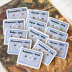 Vintage Tiny Birthstone Studs Set