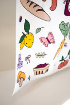 Farmers Market Tea Towel | 100% cotton