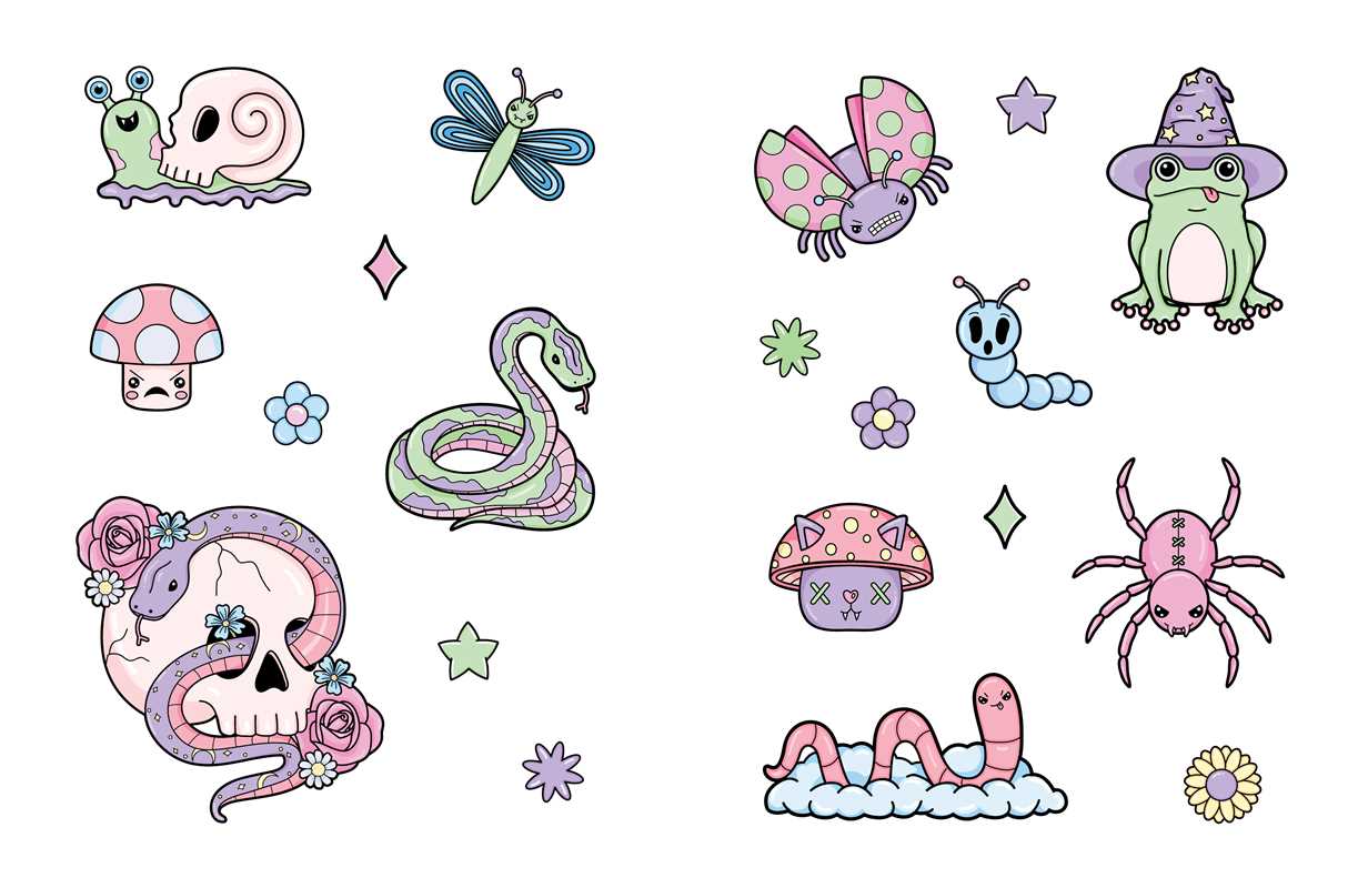 Creepy Cute Sticker Book