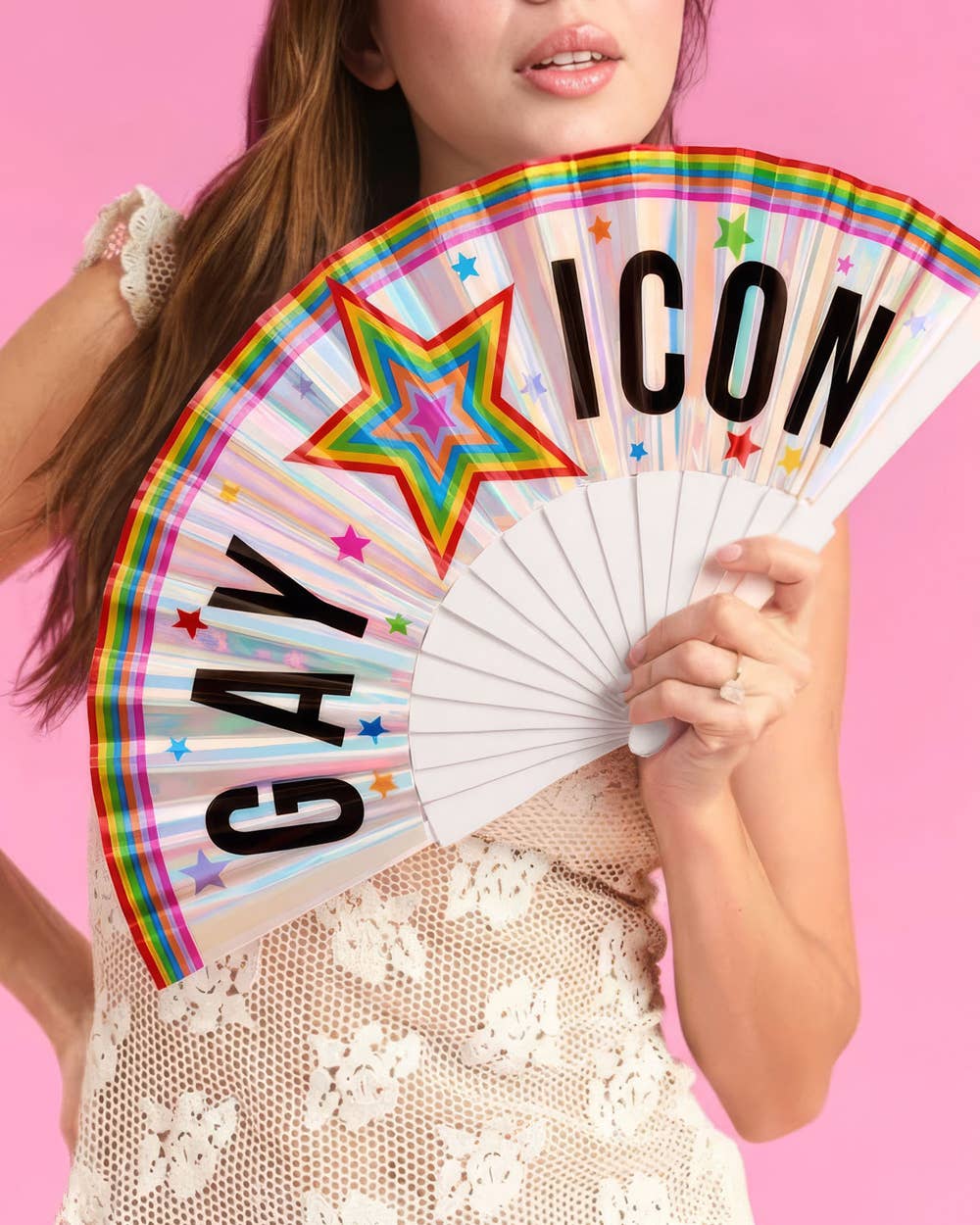 Pride Gay Icon Fan | rainbow, parade, festival