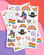 Pride Temporary Tattoos | rainbow, lgbtq, bachelorette