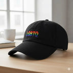 Rainbow LGBTQ Baseball Hats in Black