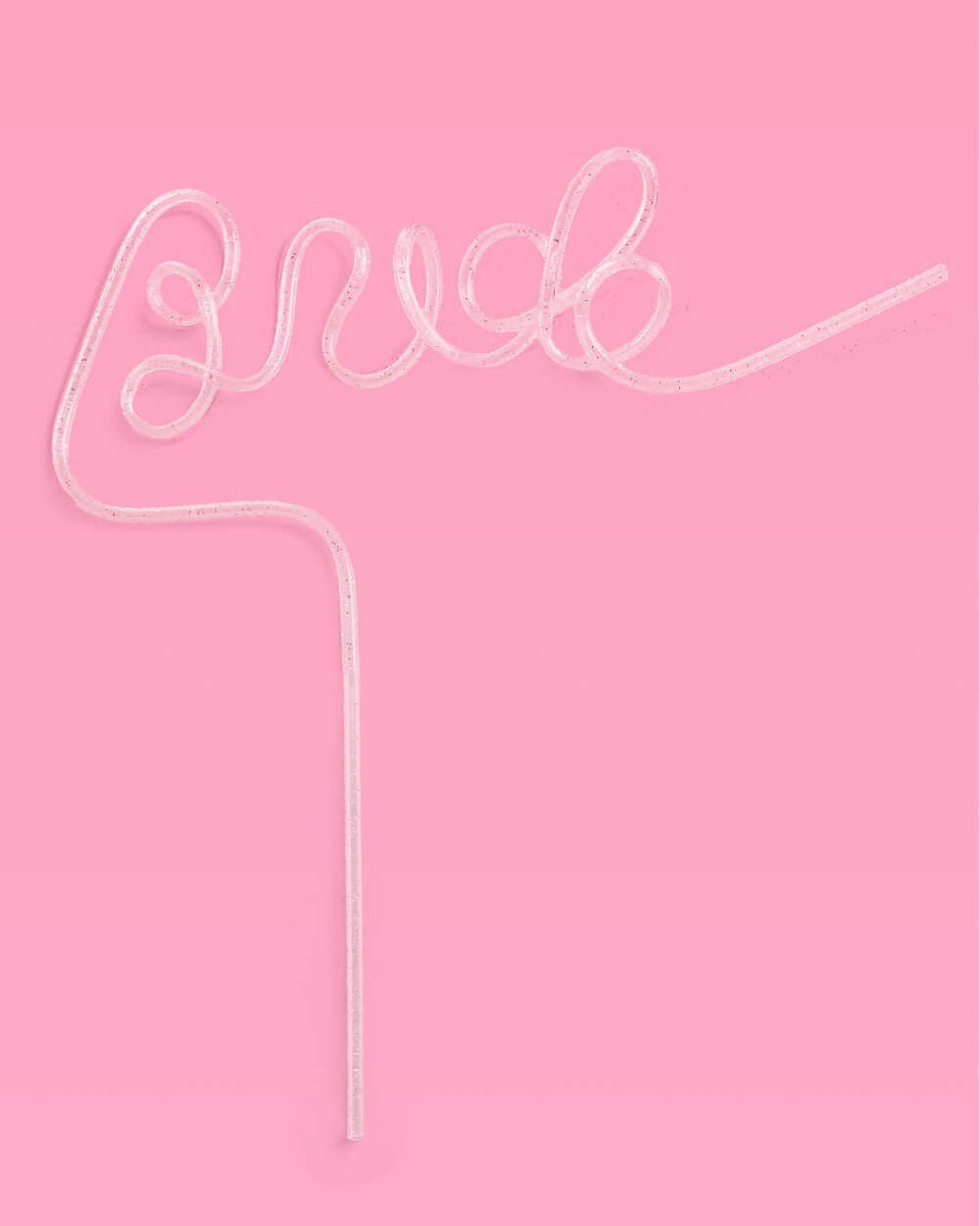 XL Glitter Bride Straw, Bachelorette Party Gift, Supplies