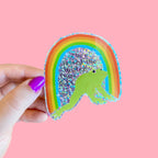 Turn The Frogs Gay Glitter Sticker
