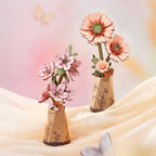 3D Wooden Flower Puzzle: Sakura