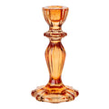 Orange Glass Candle Holder | Fall Decor |