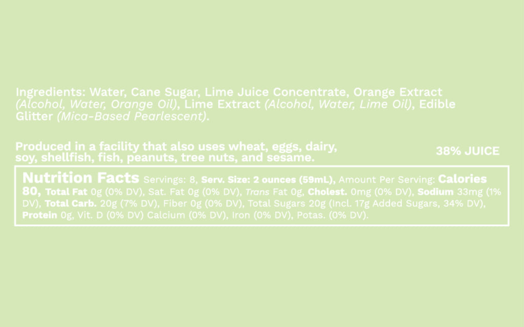 Glitter Margarita Mixer, 16 fl oz