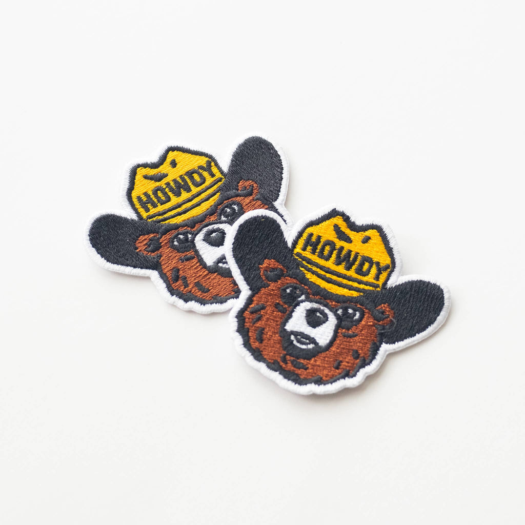Howdy the Bear Embroidered Iron on Patch