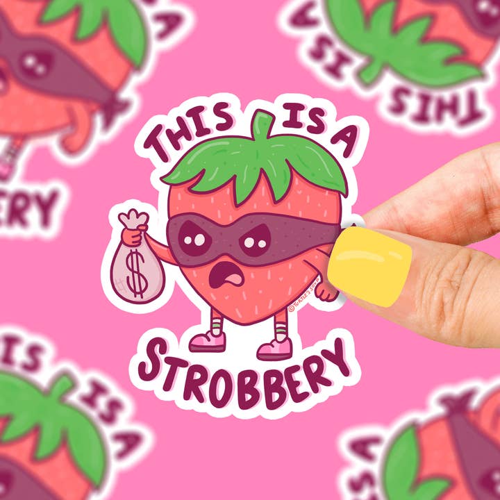 This is a Strobbery Sticker
