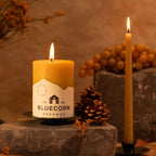 Pure Beeswax Pillar Candles – Handmade in USA