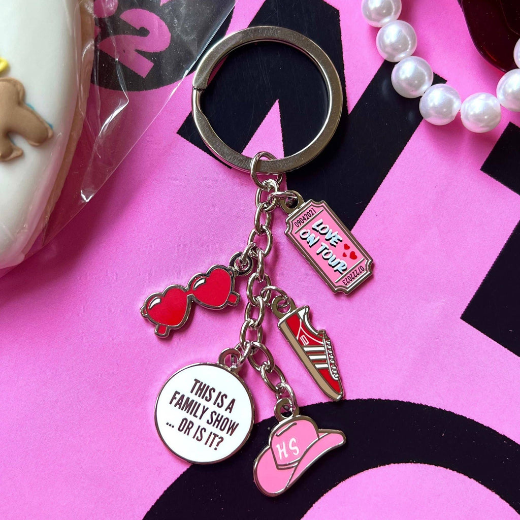 Harry’s “Love On Tour” Inspired Enamel Charm Keychains