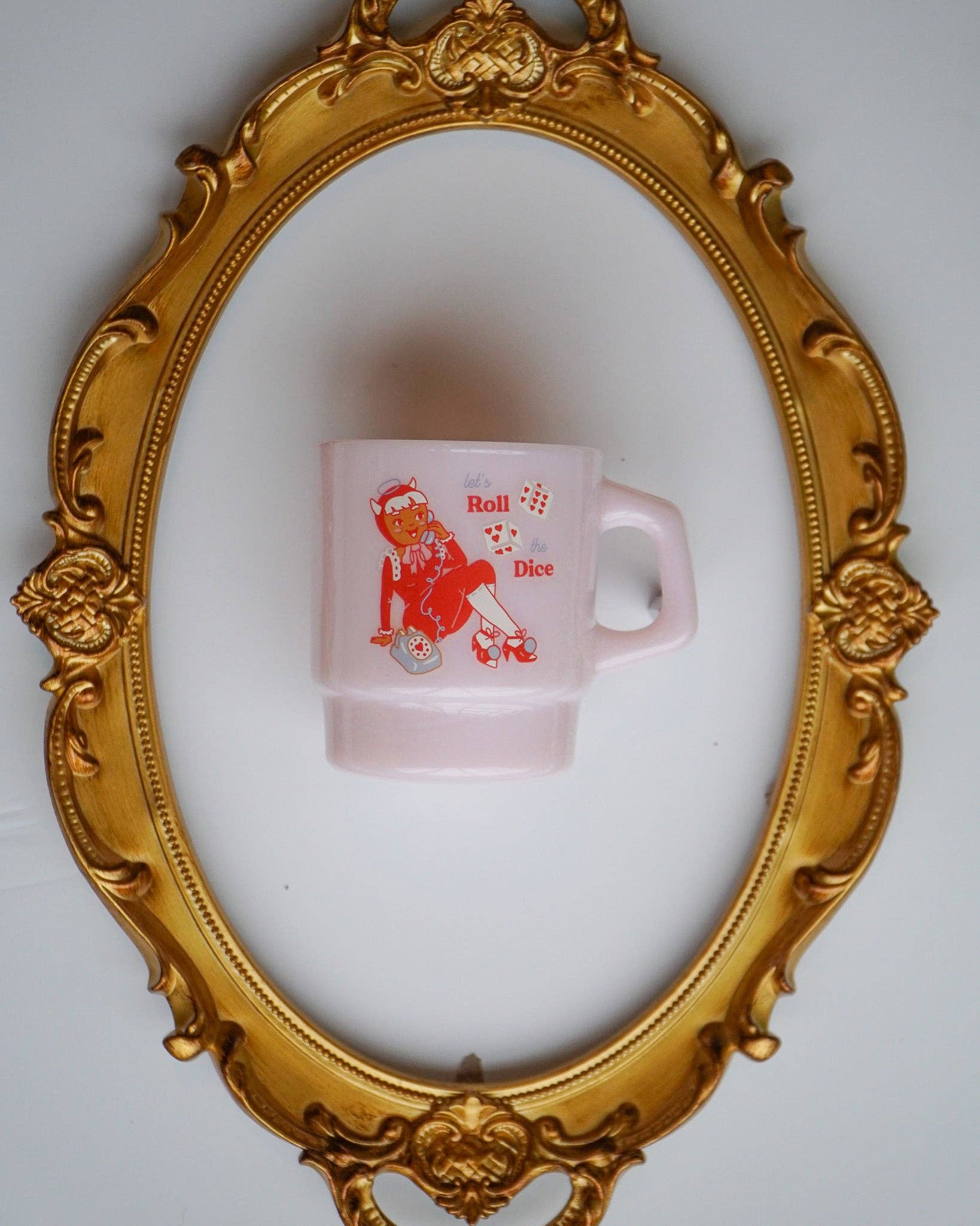 "Let's Roll the Dice" Vintage Diner Mug