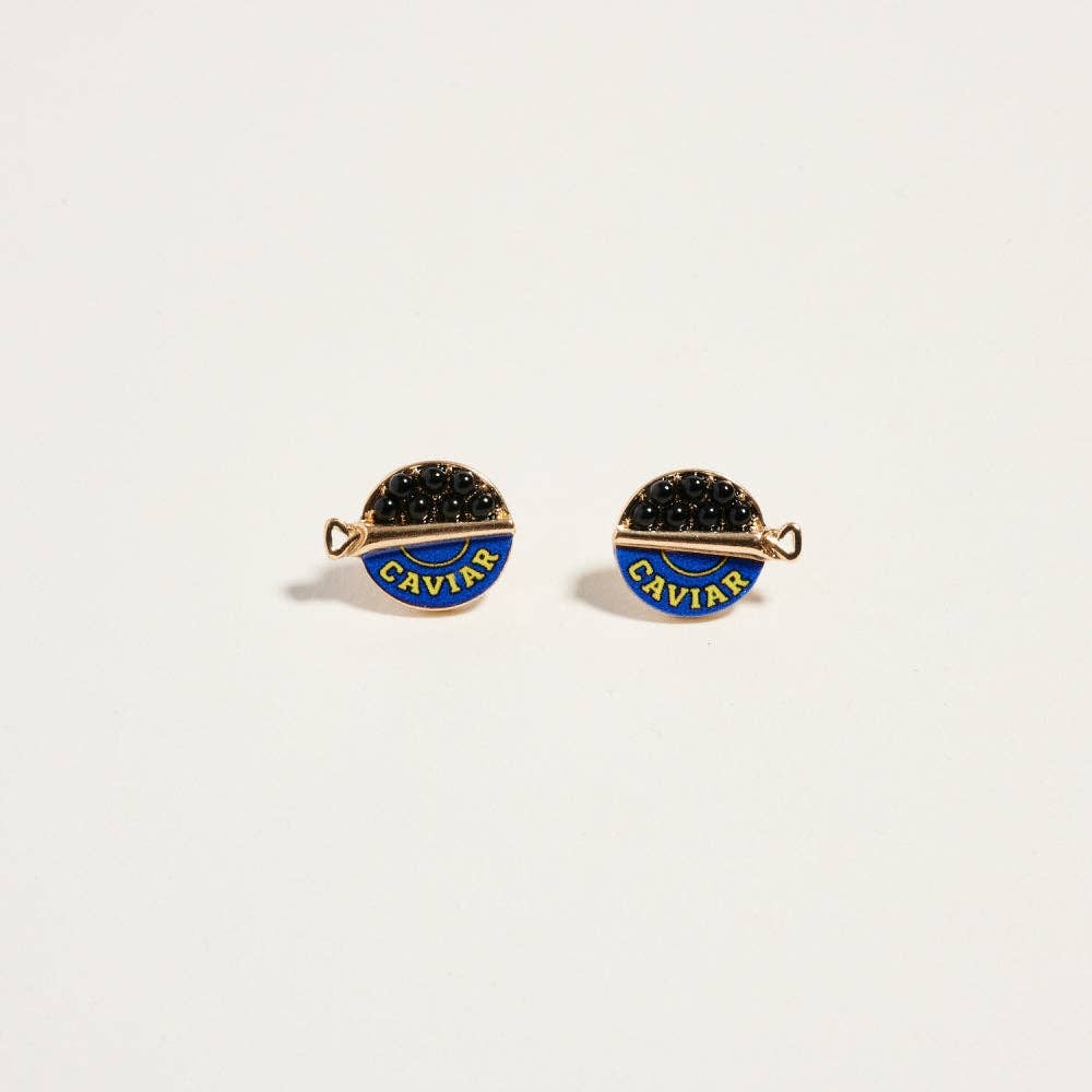 0.5 Inch Canned Caviar Bead Vacation Post Earrings