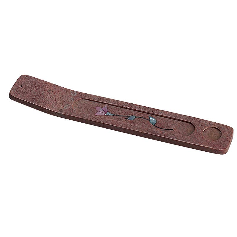 Soapstone Inlaid Ash Sled 10" (6Pc Min)
