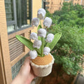 Crochet Lily of the Valley Pots