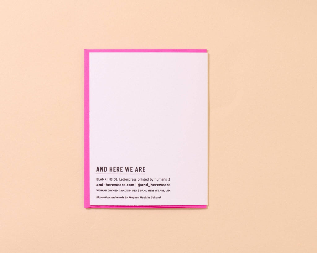 Letterpress New Baby Card—New Tot (Potato, Veggie, Sweet)