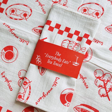 Everybody Eats Tea Towel