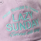 LAZY SUNDAY Served all day Embroidered Cotton Baseball Cap