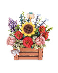 3D Flower Puzzle Wooden Bloom Box