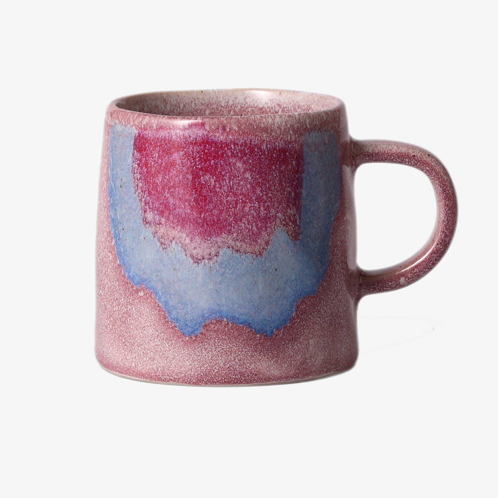 Handmade Reactive Glaze Coffee Mug-Artisan Ceramic Mug-Rose