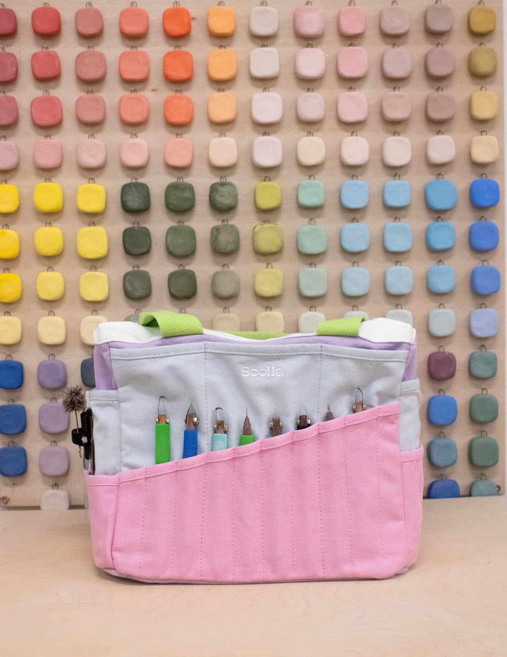Soolla Studio Artist Bag, Forest Green, Craft Tool Bag