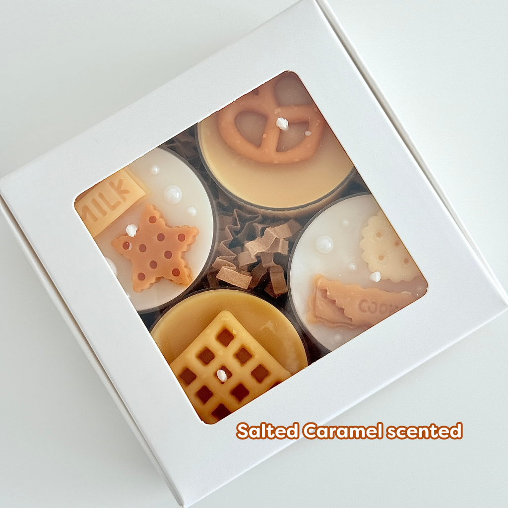 Cookie Tealight Candle Set | Holiday Tealight Candle Gift