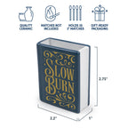 SLOW BURN Romance Book Match Striker and Holder