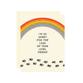Pet Sympathy Rainbow Paw Prints Card
