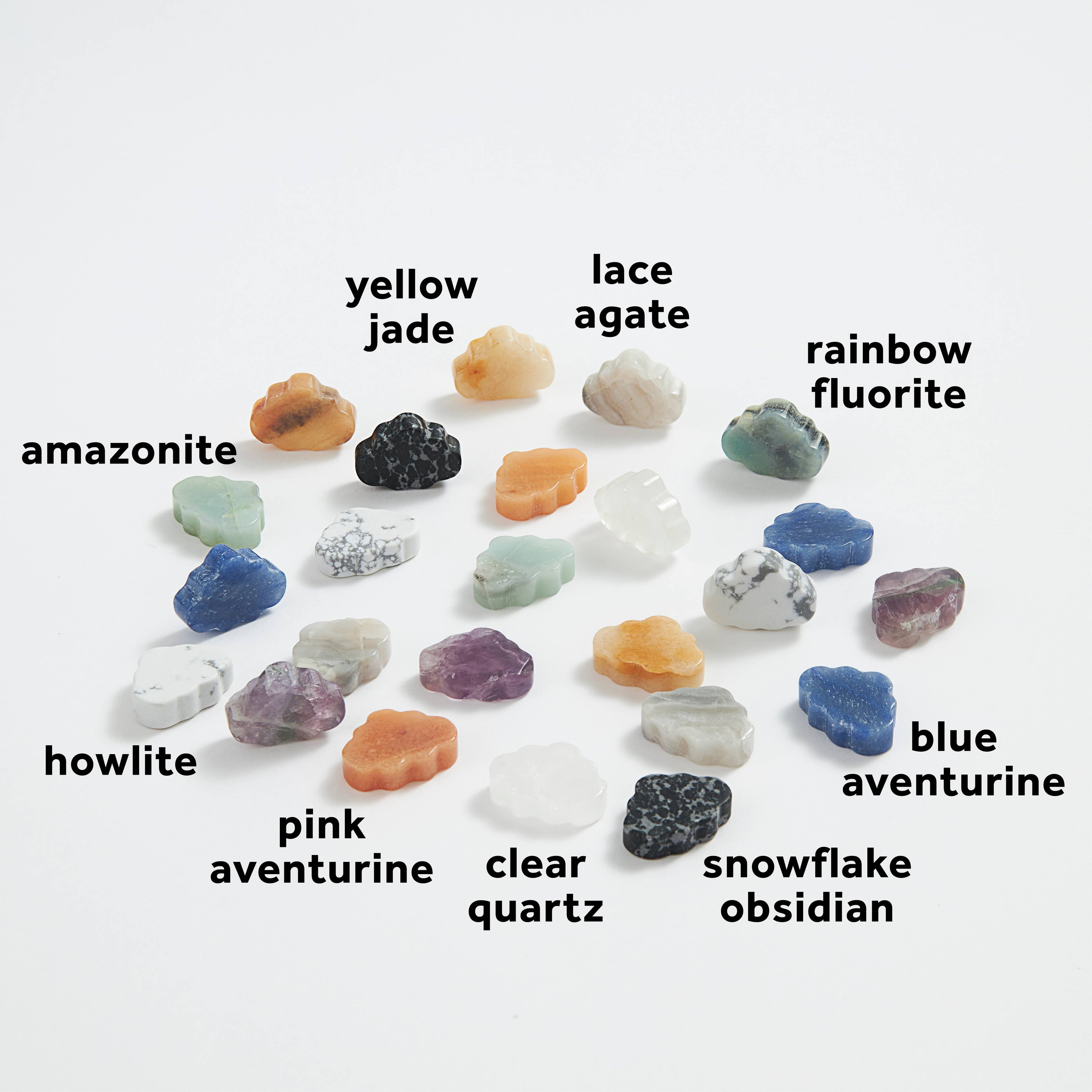 Assorted Carved Crystal Clouds - 36 pcs ☁️