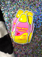 Pink Drink Princess Sticker 