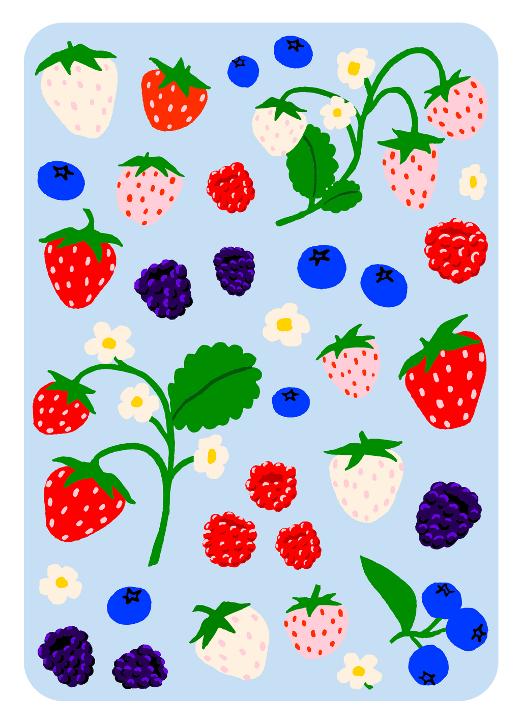 Oops All Berries Iron On Sheet Set