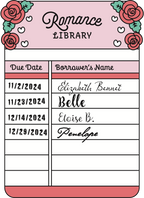 Library Dues Cards Bookish Tropes Book Plates
