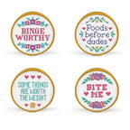 In Stitches - Cross Stitch Bag Clips - Set of 4