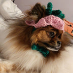 Crochet Tulip Hat - Cat Bonnet - Pet Hat